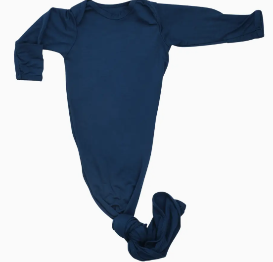 Navy Knotted Gown