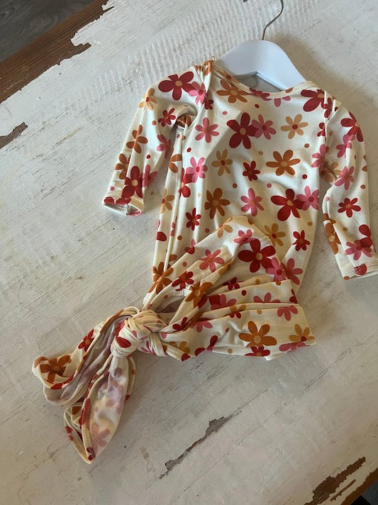70s Groovy Knotted Gown