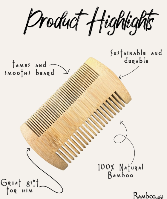 Beard Comb Bamboo