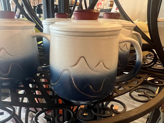 Mountain Mug Blue White