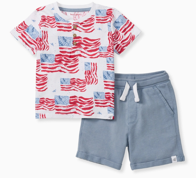 Flags Infant Shorts Set