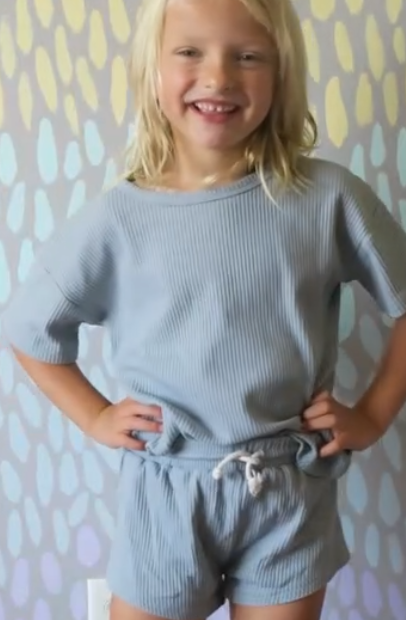 Santorini Toddler Short Set
