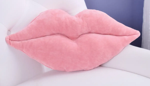 Pink Lips Pillow