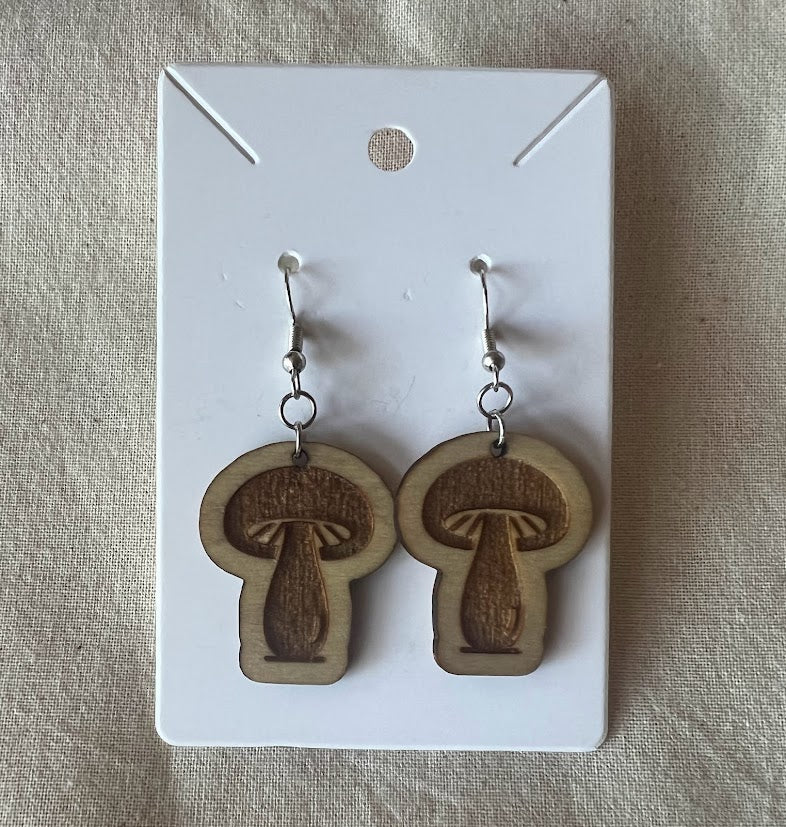 Wooden EO Earrings