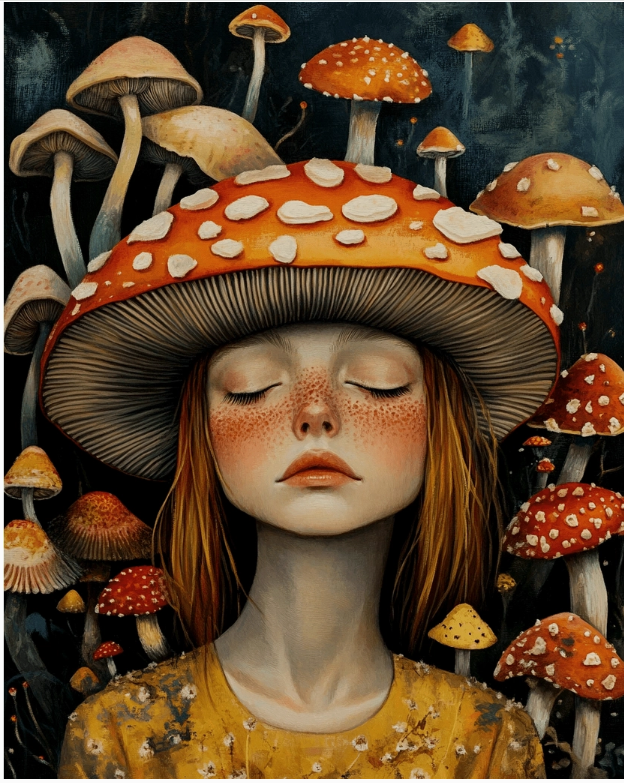 Shroom Hat Print