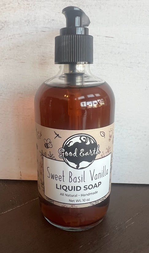 Sweet Basil Vanilla Liquid Soap